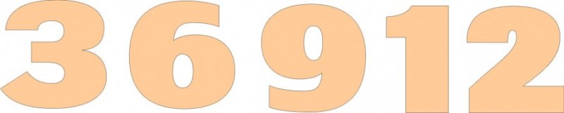 Золотые цифры для циферблата