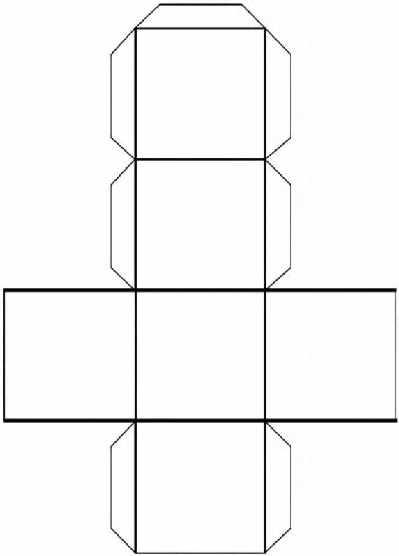 Развертка Куба 5см на 5см