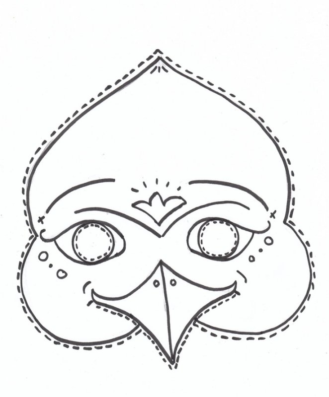 Трафарет маски для лица