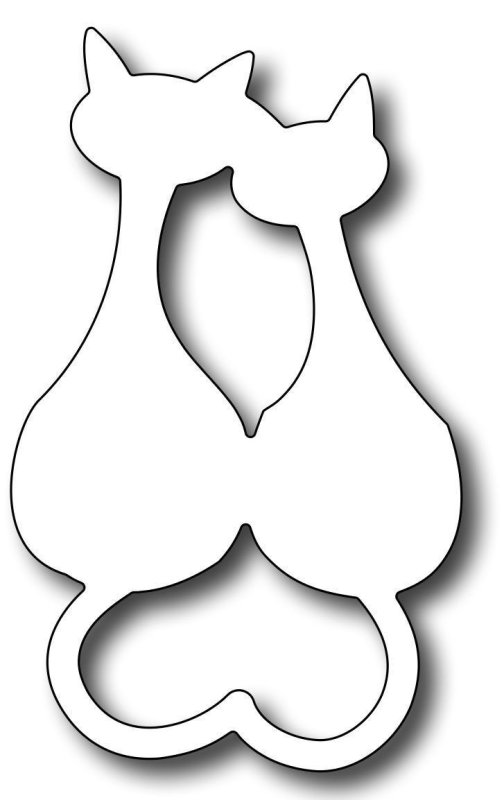 Трафарет кошки