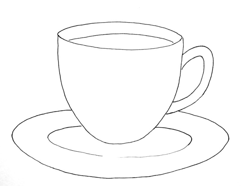 Трафарет кружки