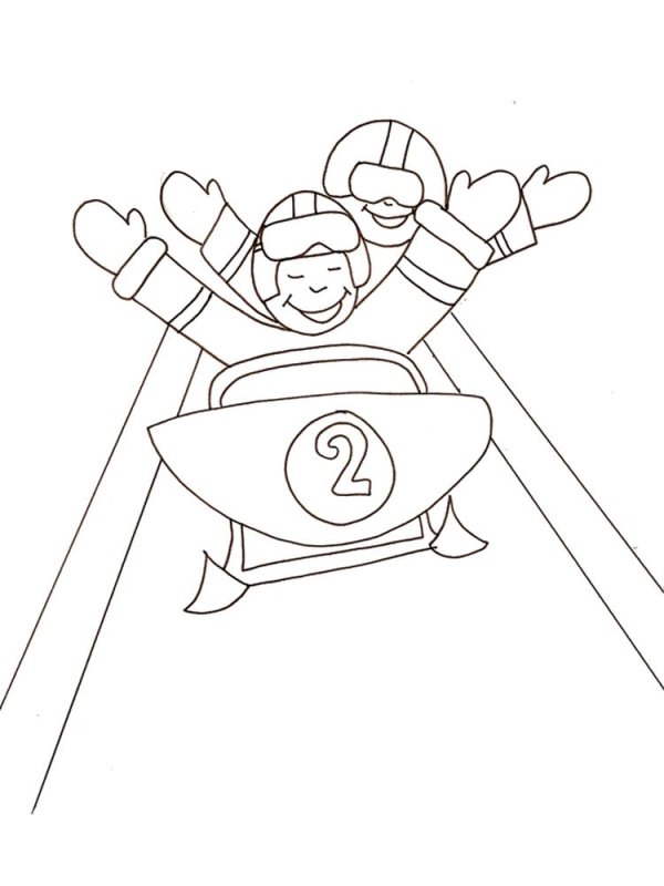 Раскраска спорт для детей