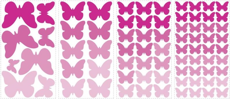 Трафарет бабочки для вырезания