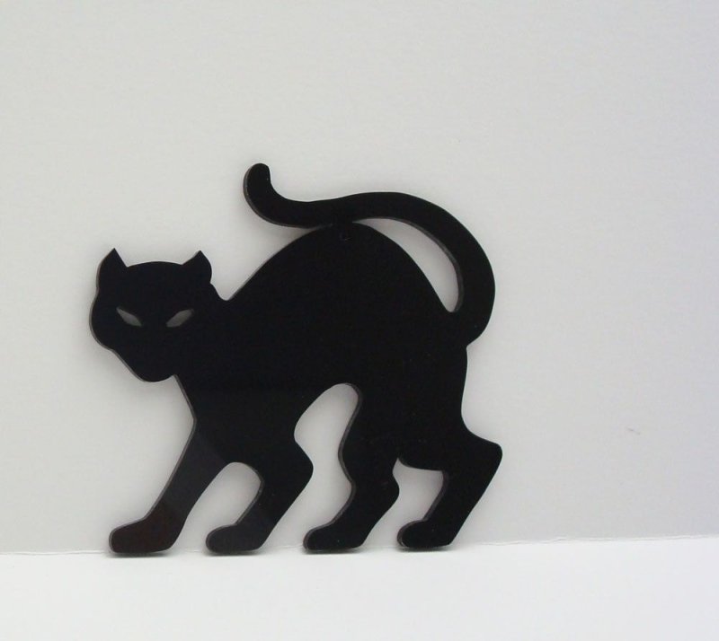Трафарет кошки для вырезания из фанеры