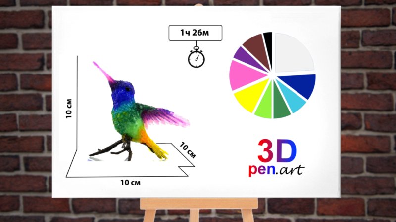 Колибри для 3д ручки