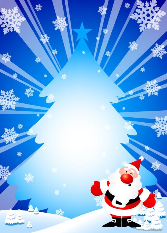 Новогодняя афиша шаблон