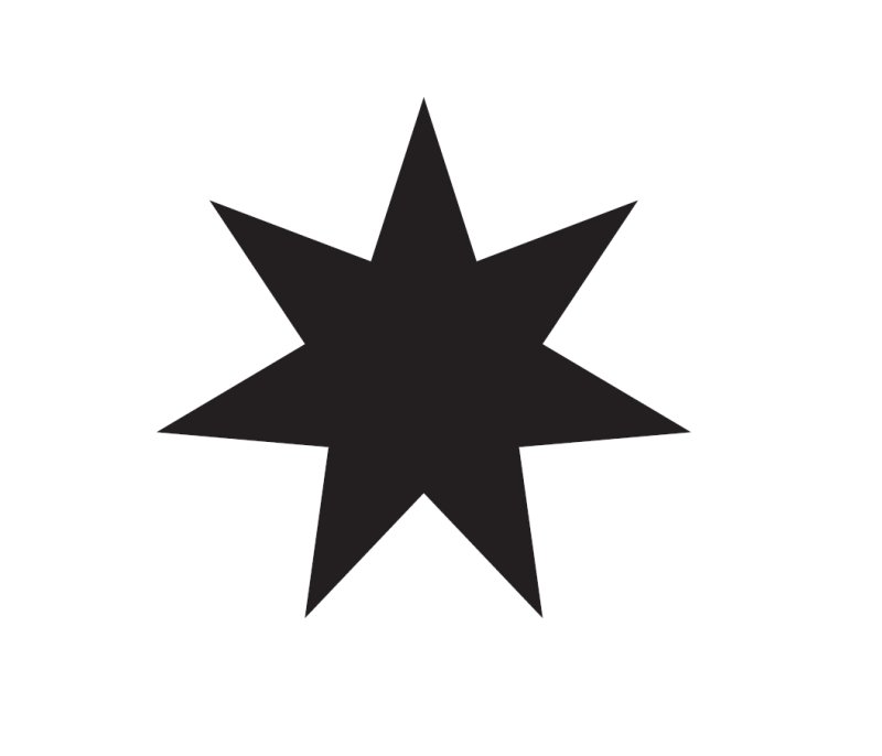 Звездочка силуэт