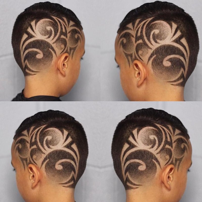 Мужские стрижки с рисунком