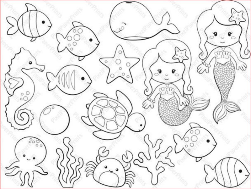 Морские жители из фетра выкройки