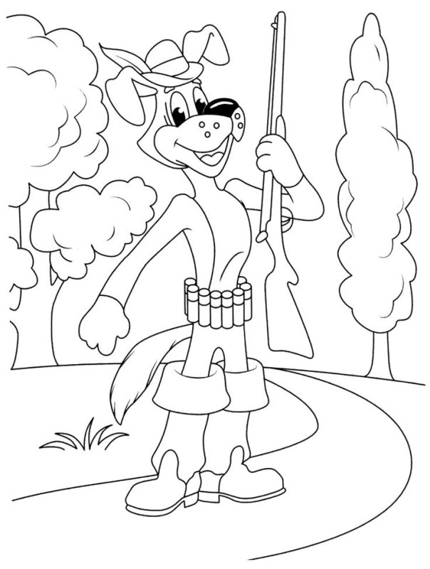 Трое из Простоквашино раскраска