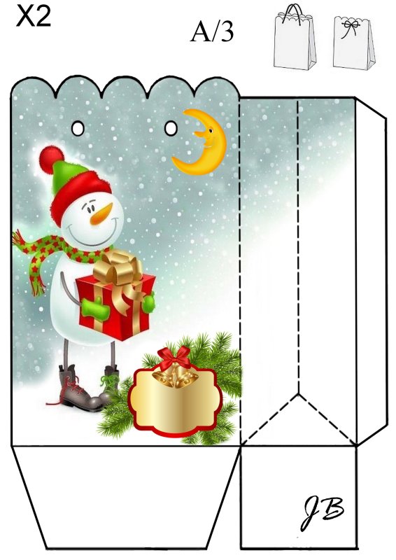Новогодняя коробочка схема