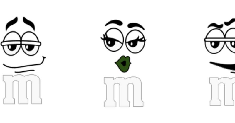 Раскраска m m's