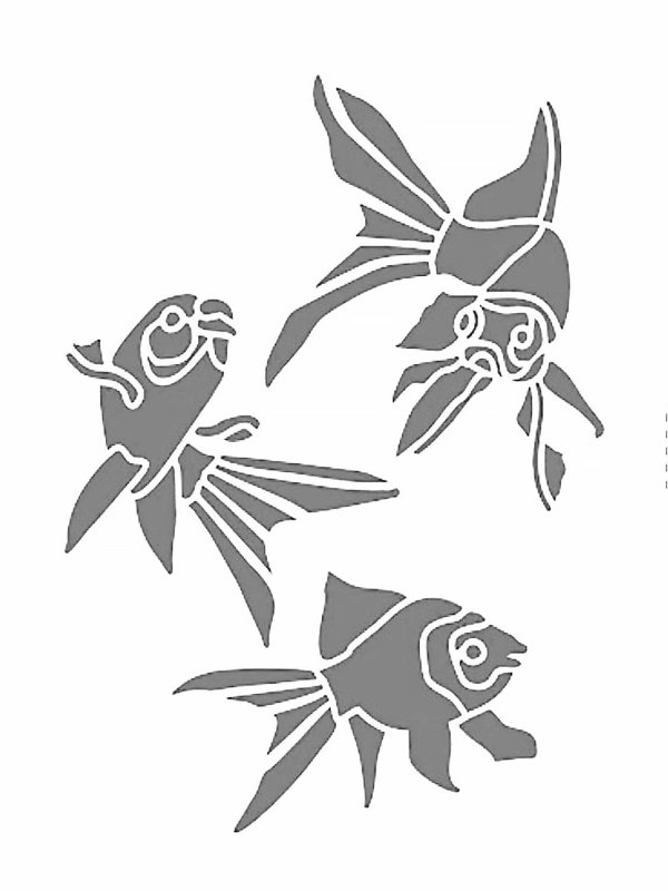 Трафарет "рыбки"