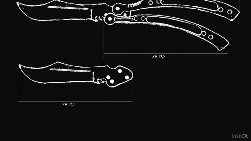 Нож кукри из стандофф 2 чертеж