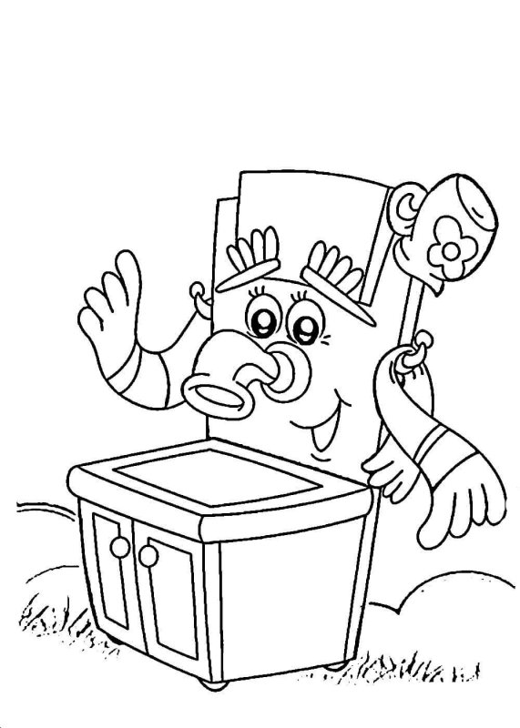 Корней Иванович Чуковский Мойдодыр раскраска