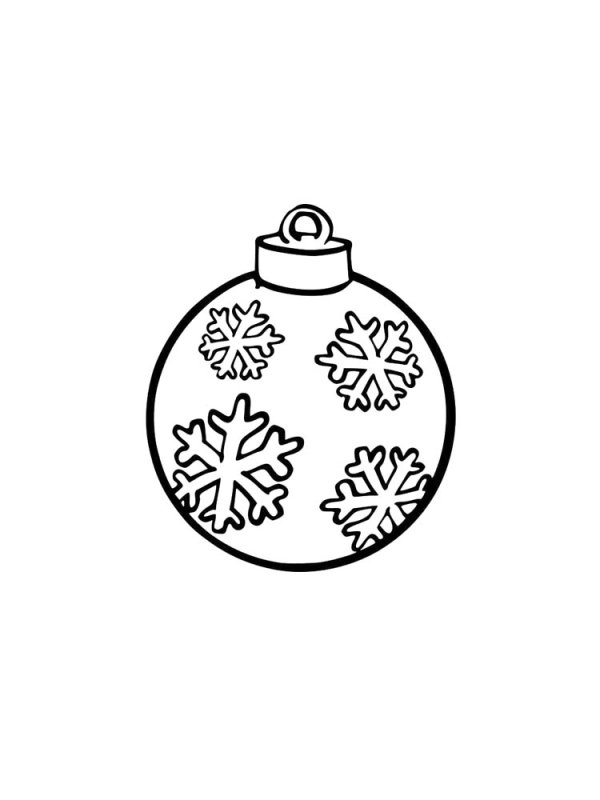 Трафареты новогодних игрушек