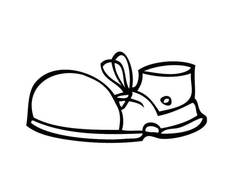 Ботинки раскраска