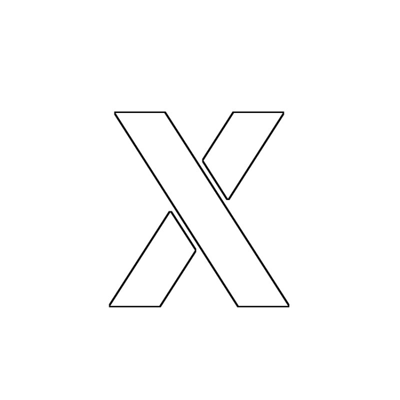 Буквы х и в для вырезания