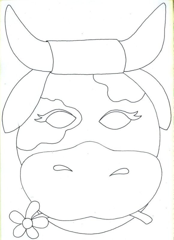 Рисование новогодней маски