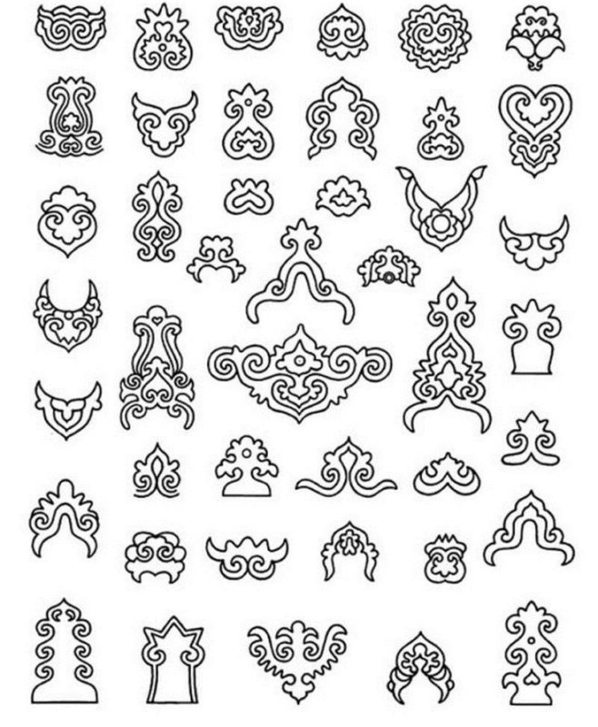 Татарские орнаменты ЛАЛЭ