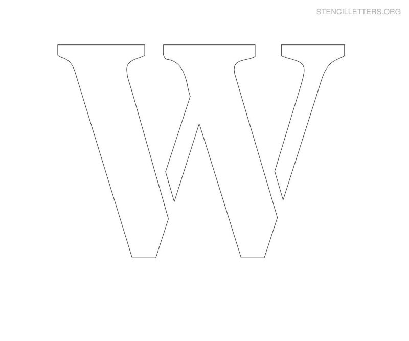 Трафаретные буквы