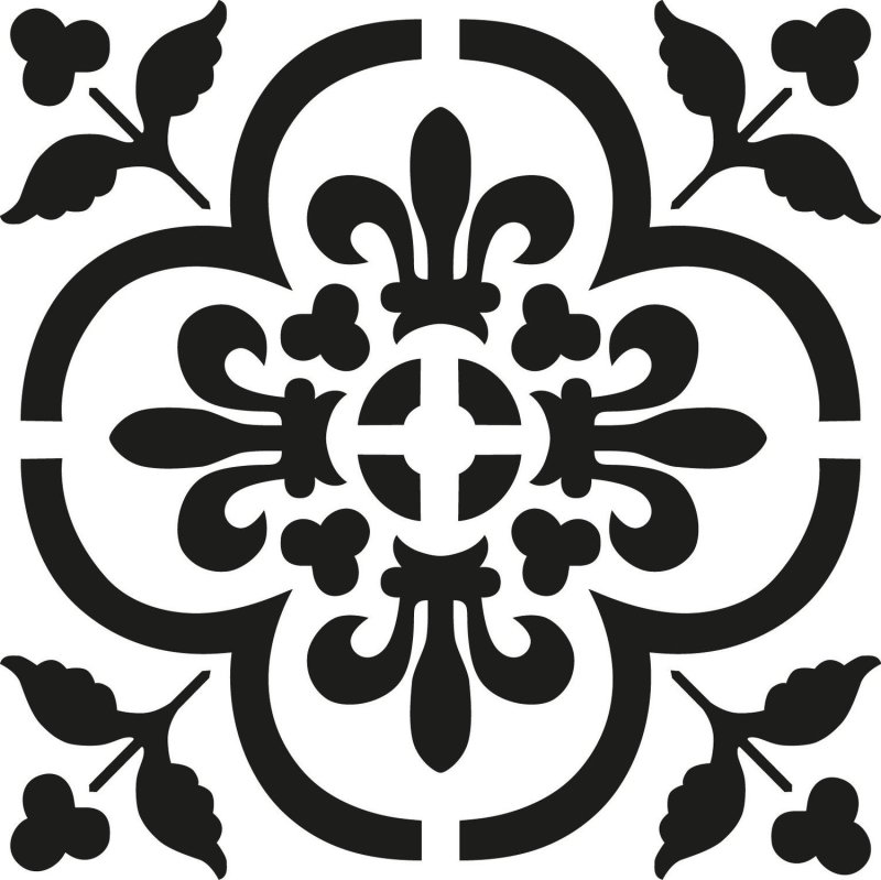 Трафаретные узоры на стены