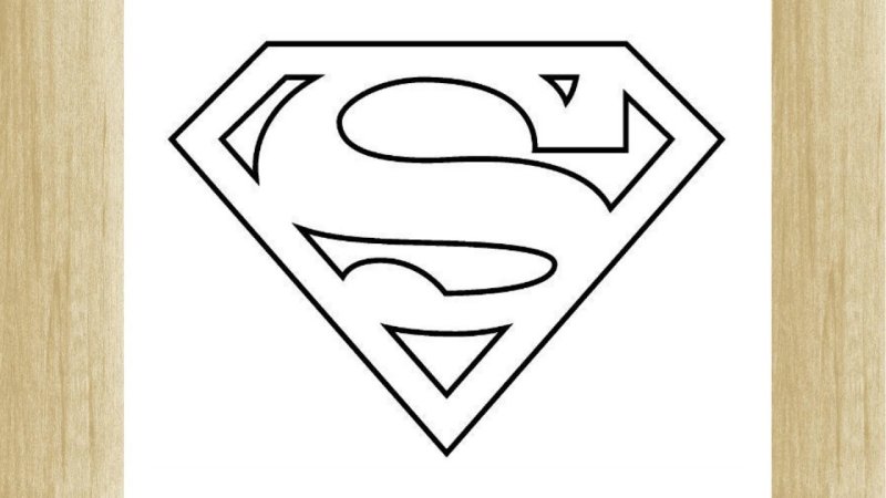 Супермен трафарет
