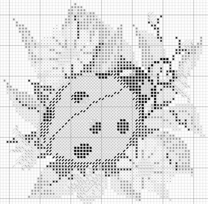 Схе а для ввшивания крестиком