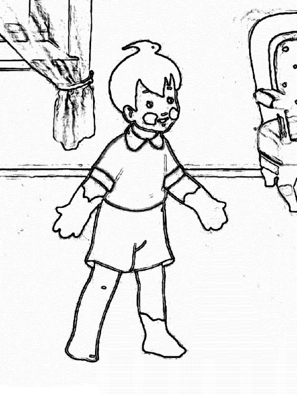 Раскраски по сказке Мойдодыр