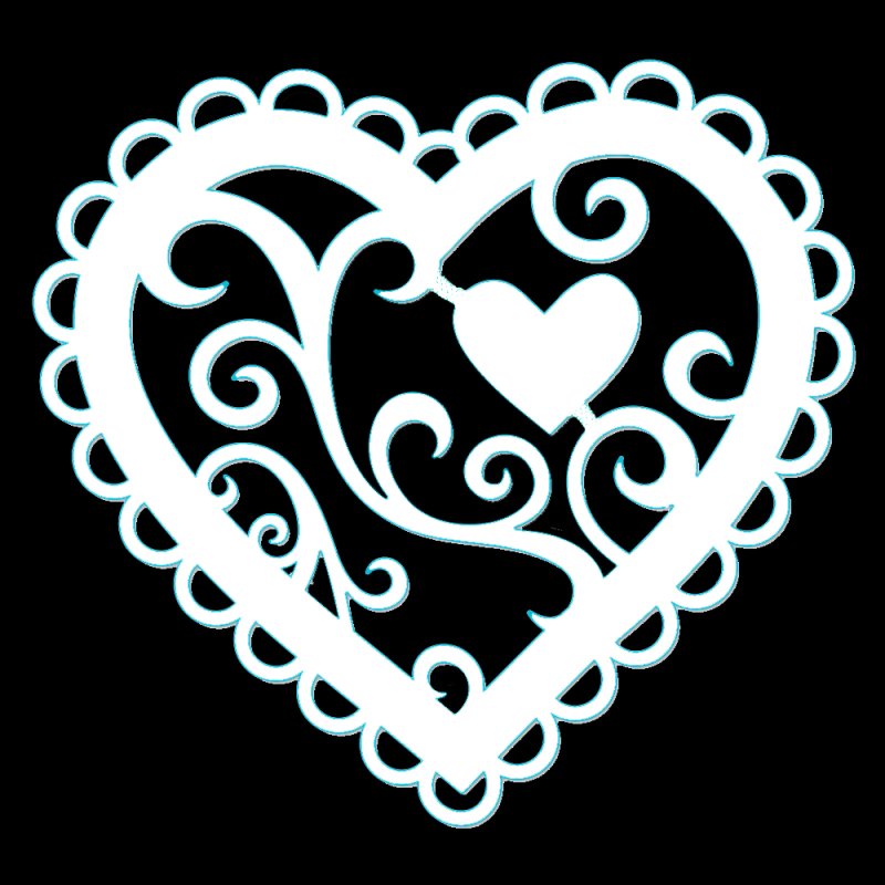 Ажурное сердце