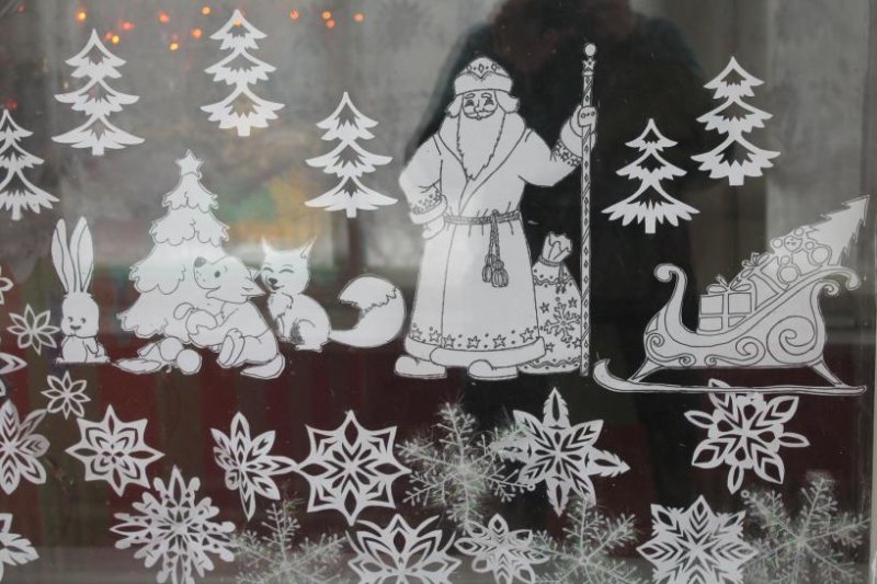 Вытынанки для детского сада к новому году