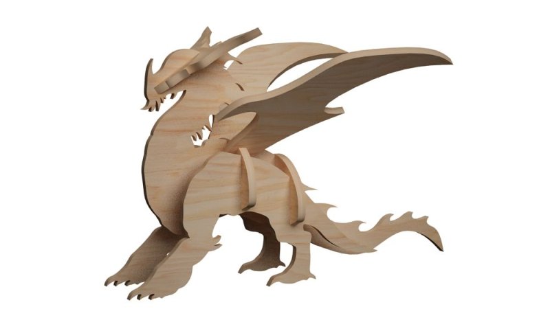 Дракон из фанеры