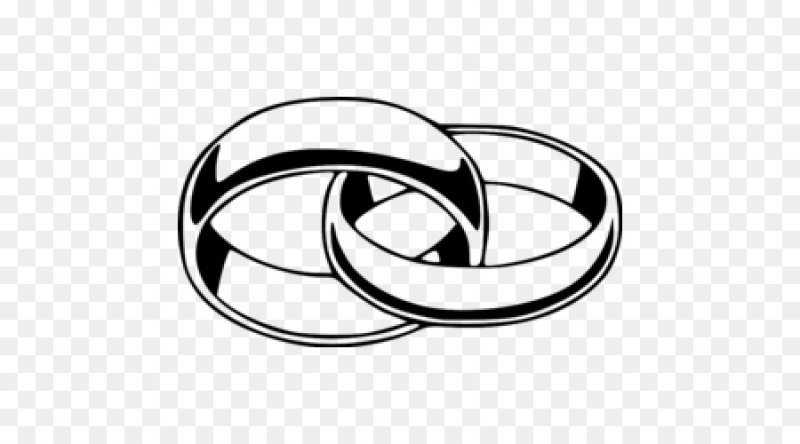 Обручальные кольца черно белые