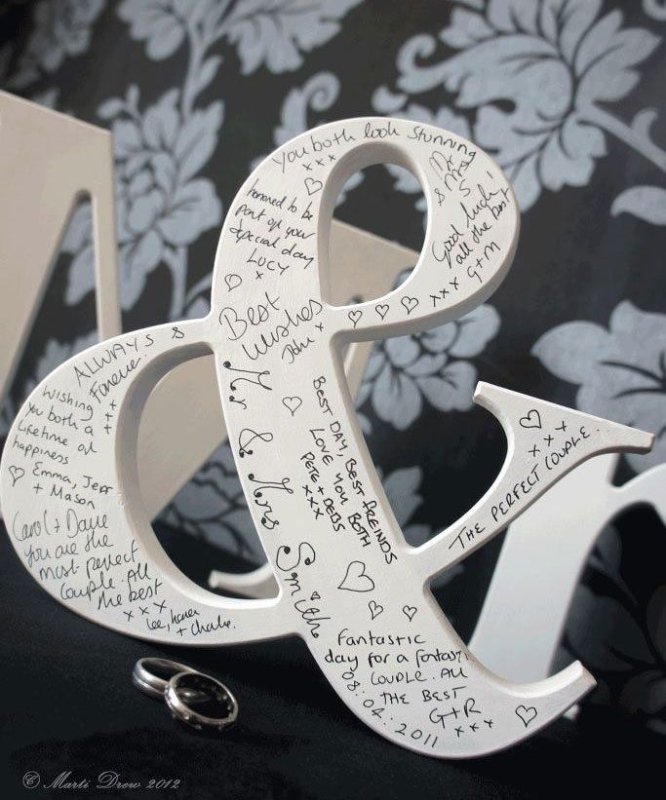 Буквы на свадьбу