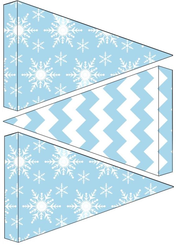 Новогодняя гирлянда из флажков