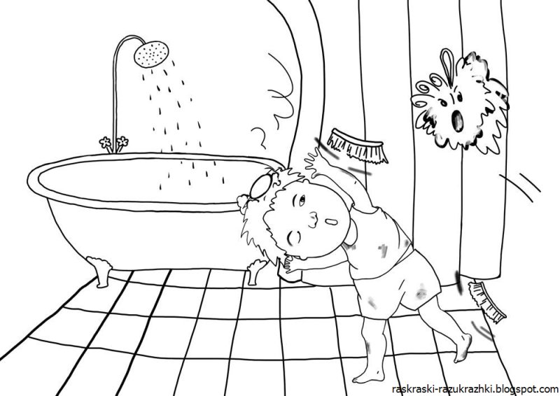 Раскраска Мойдодыр Чуковский