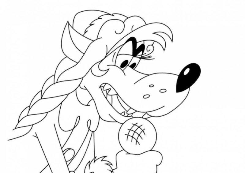 Волк из ну погоди раскраска