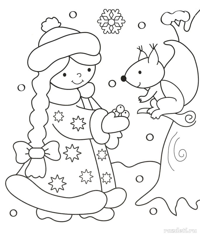 Новогодние раскраски для малышей