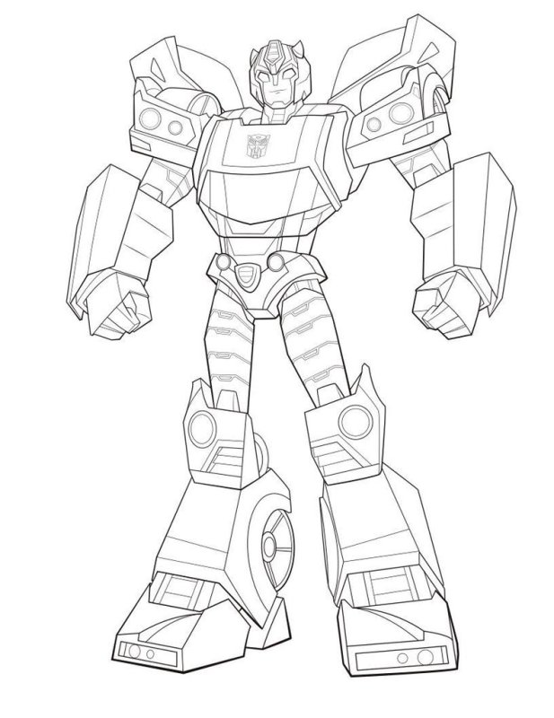Раскраска Бамблби из трансформеров Прайм