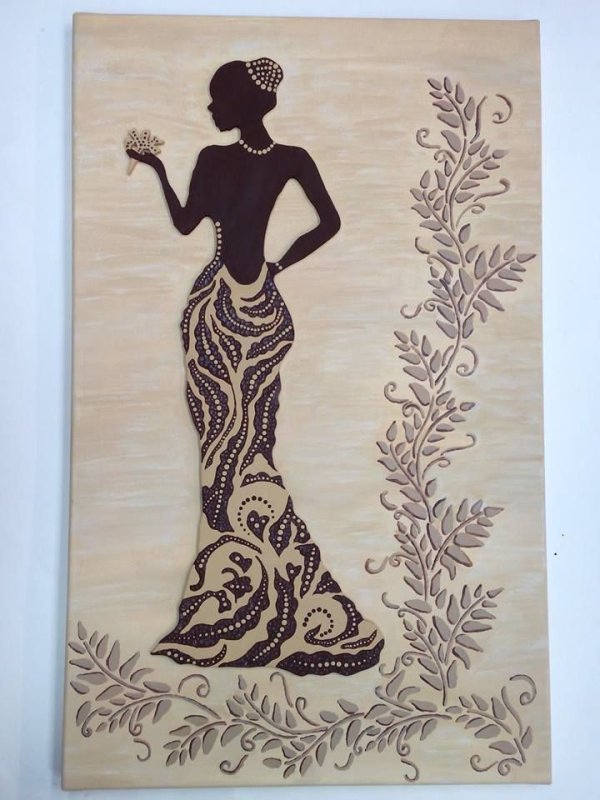 Силуэты женщин в Африке