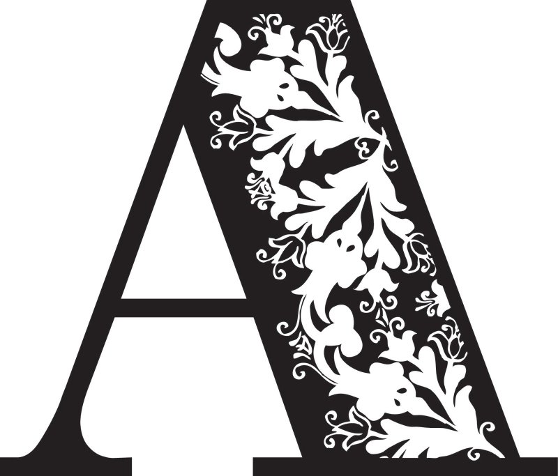 Трафаретные буквы