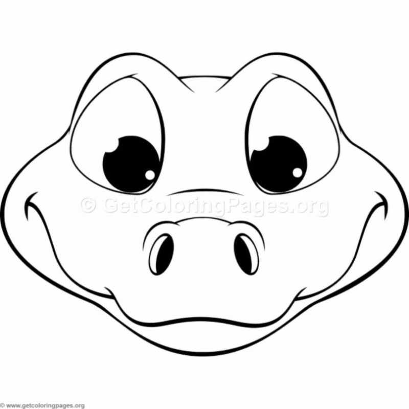 Маска крокодила на голову