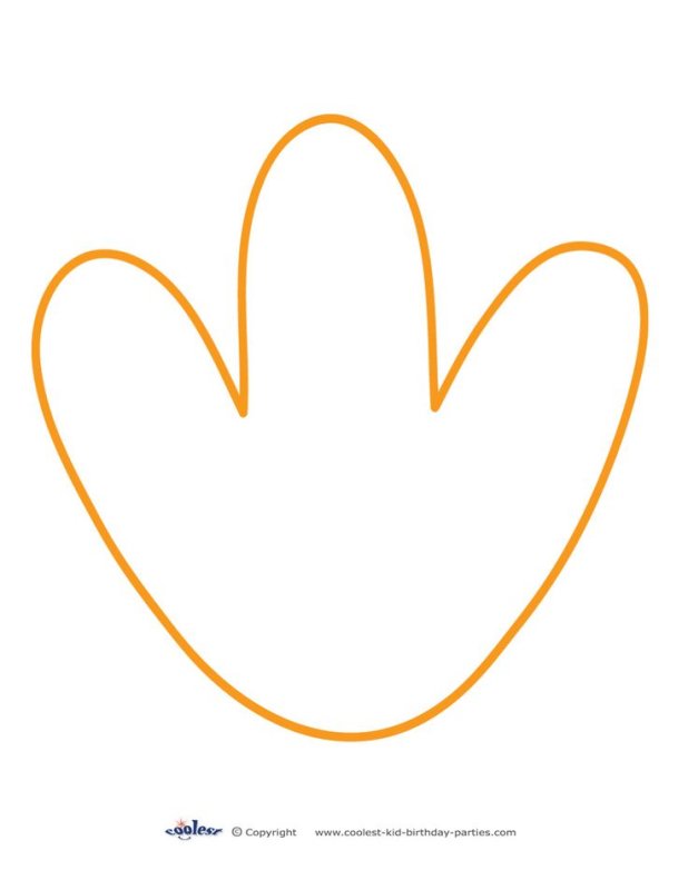 Лапа шаблон