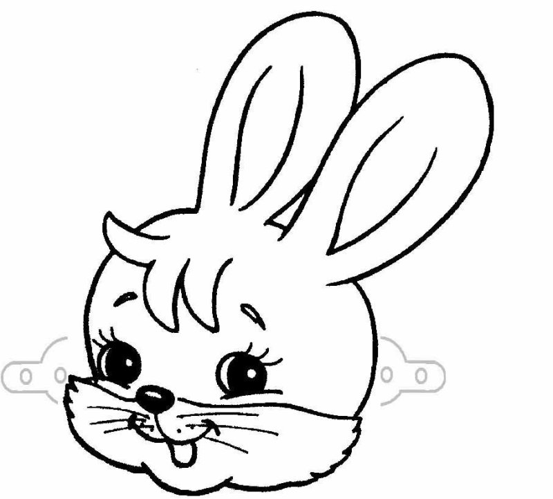 Заяц раскраска