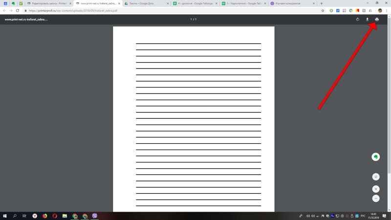 Зебра разметка а4