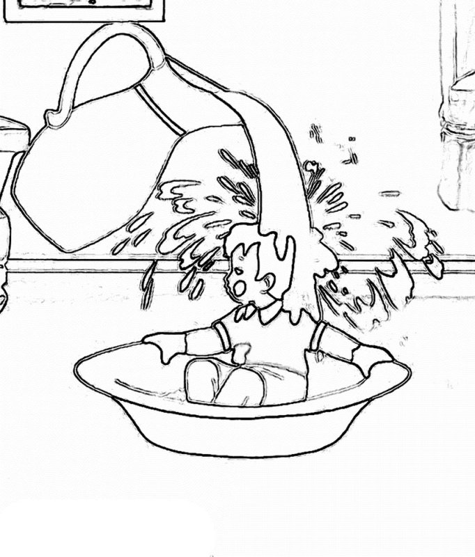 Мойдодыр корней Чуковский раскраски для детей