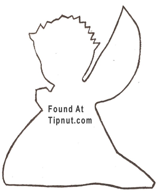 Трафареты ангелов для пряников