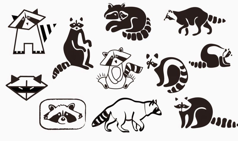 Стилизованные формы животных