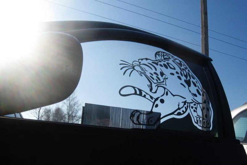 Арт тонировка стекол автомобиля