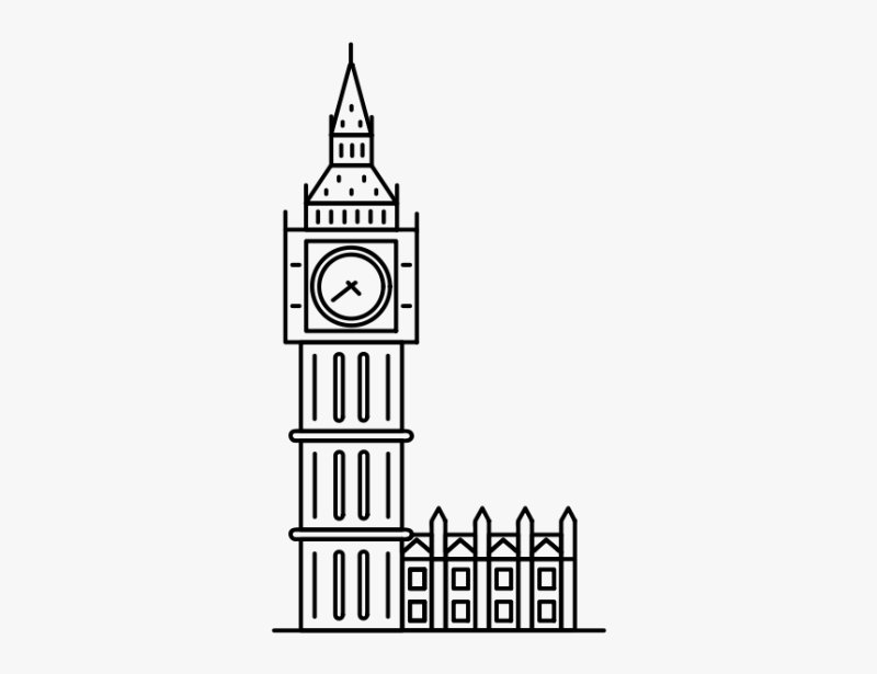 Биг Бен рисунок